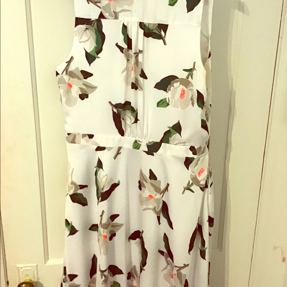 White floral dress